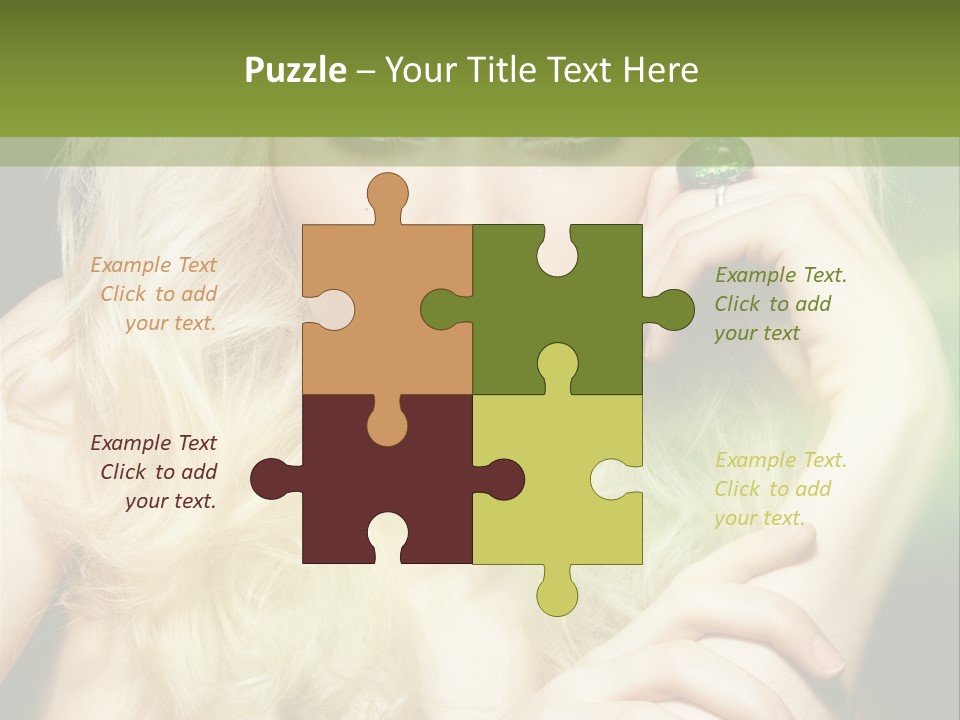 Femininity Dark Shadows PowerPoint Template