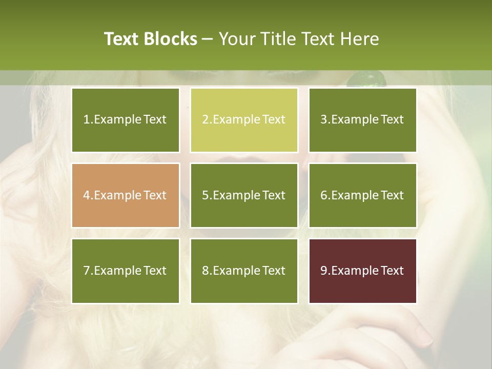 Femininity Dark Shadows PowerPoint Template