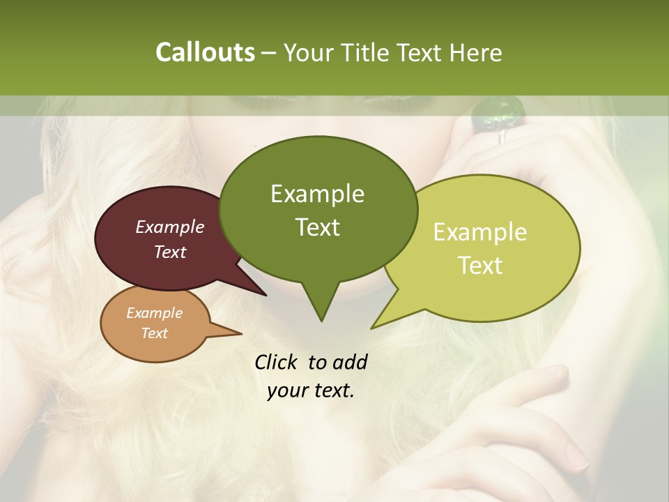 Femininity Dark Shadows PowerPoint Template