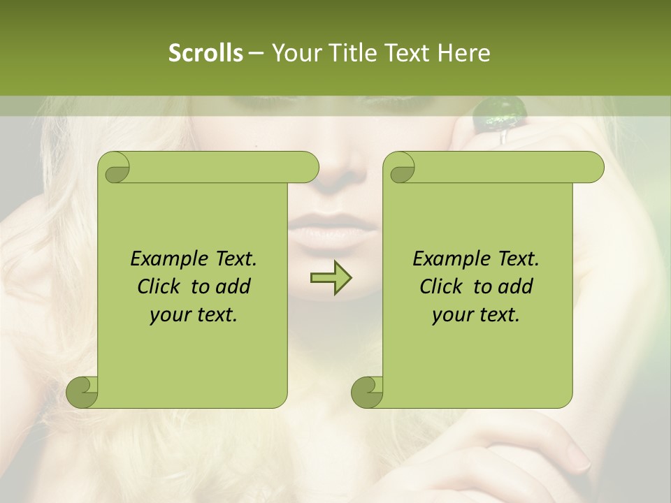 Femininity Dark Shadows PowerPoint Template