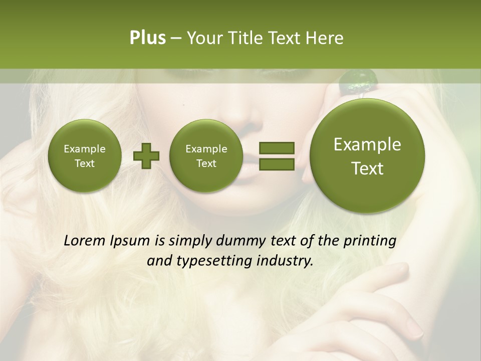 Femininity Dark Shadows PowerPoint Template