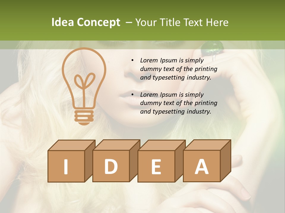 Femininity Dark Shadows PowerPoint Template