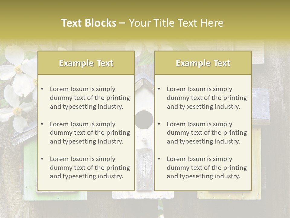 Habitat Rustic Container PowerPoint Template