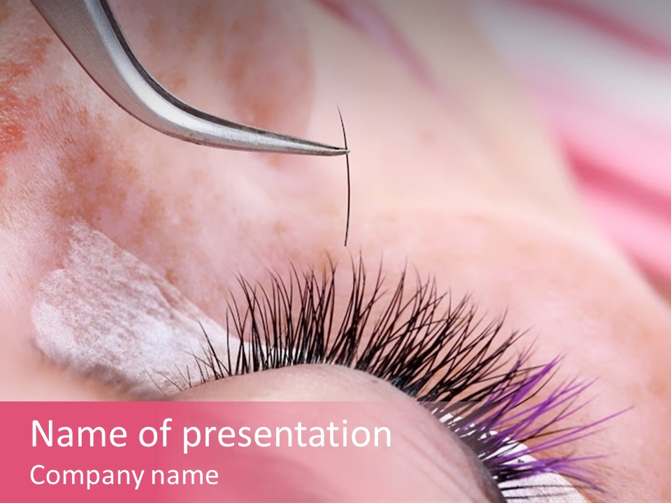 Adhesive Lashmaker Elegant PowerPoint Template