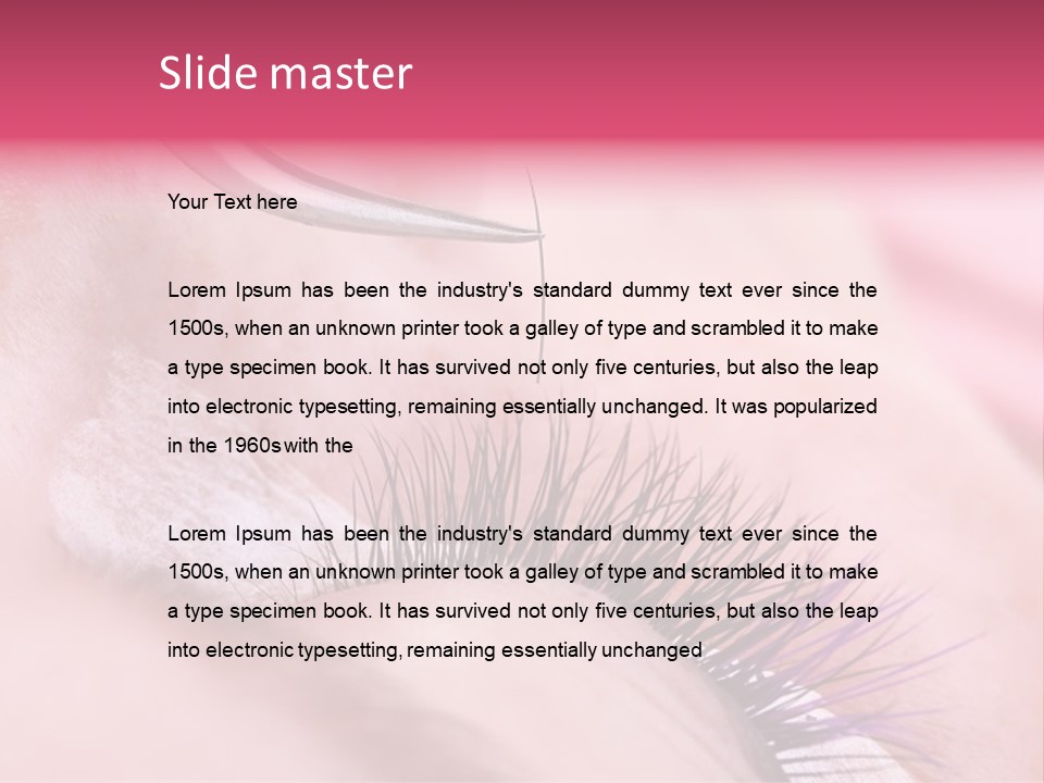 Adhesive Lashmaker Elegant PowerPoint Template