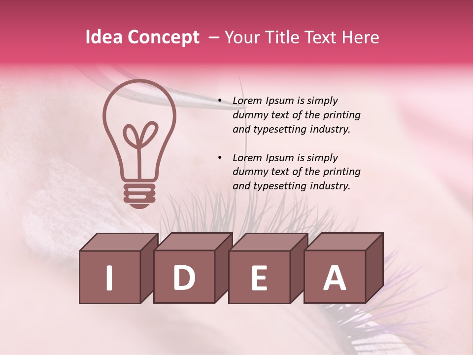 Adhesive Lashmaker Elegant PowerPoint Template