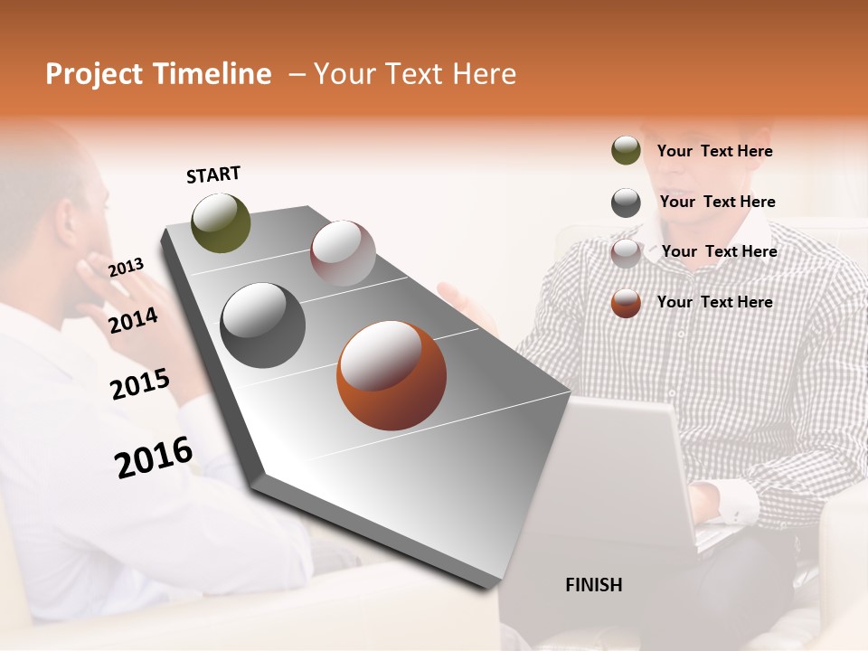 Juvenile Curlytail Green PowerPoint Template