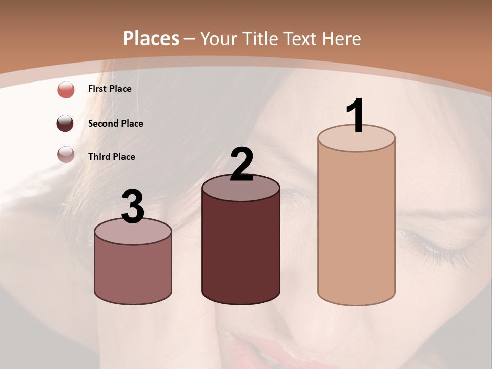 Hair Caucasian Cheek PowerPoint Template