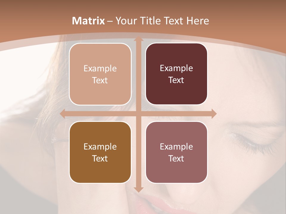 Hair Caucasian Cheek PowerPoint Template