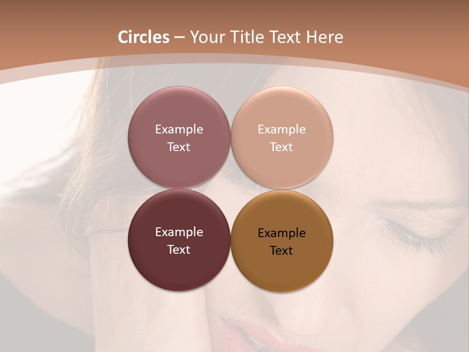 Hair Caucasian Cheek PowerPoint Template
