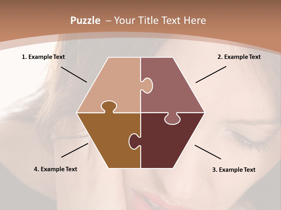 Hair Caucasian Cheek PowerPoint Template