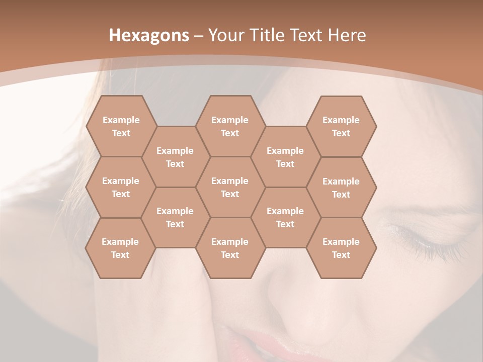 Hair Caucasian Cheek PowerPoint Template