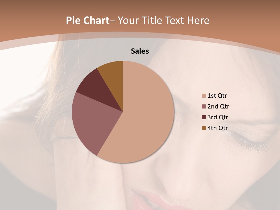 Hair Caucasian Cheek PowerPoint Template