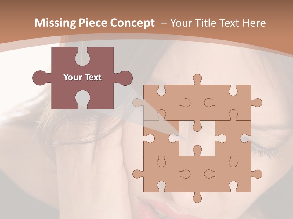 Hair Caucasian Cheek PowerPoint Template