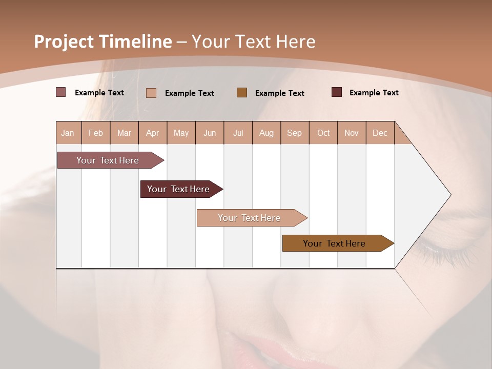 Hair Caucasian Cheek PowerPoint Template
