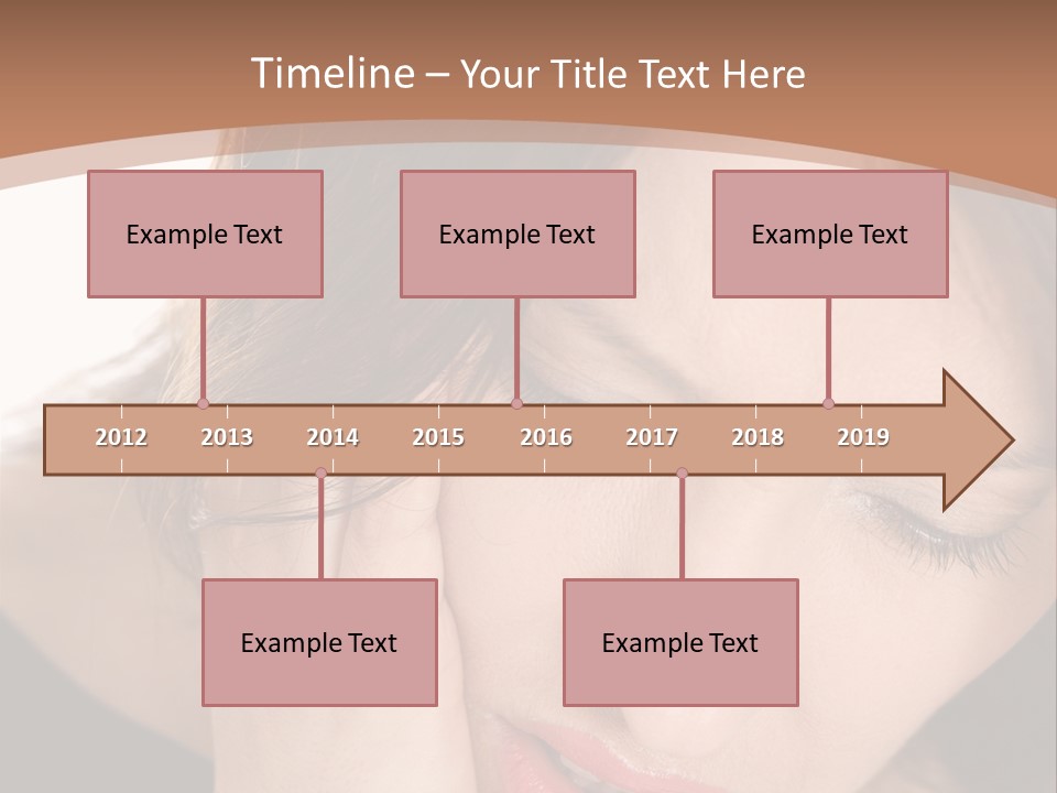 Hair Caucasian Cheek PowerPoint Template
