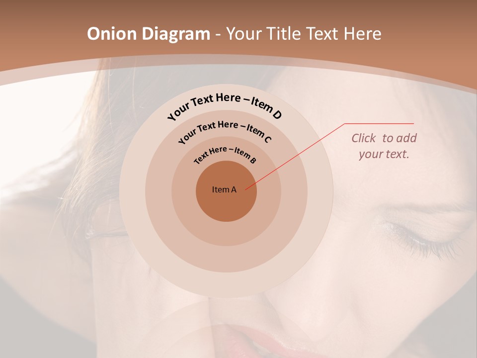 Hair Caucasian Cheek PowerPoint Template