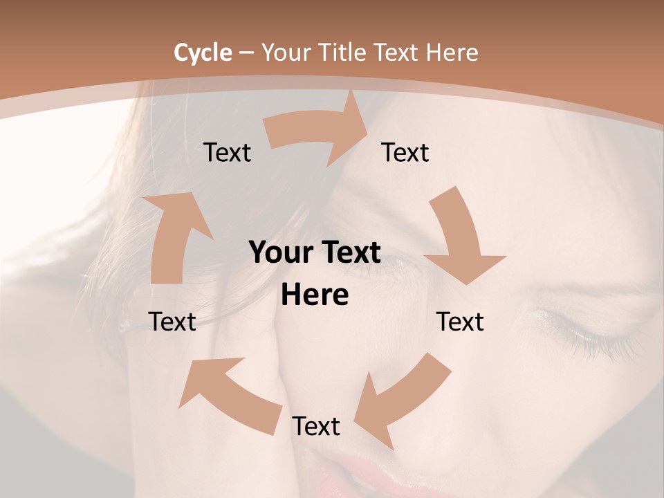 Hair Caucasian Cheek PowerPoint Template
