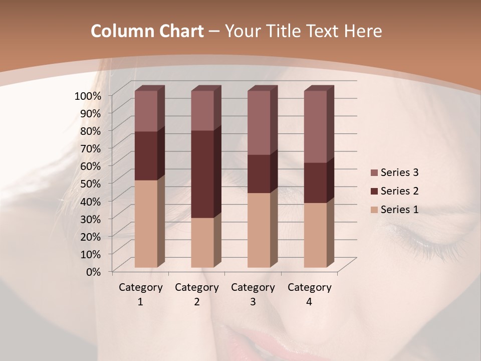 Hair Caucasian Cheek PowerPoint Template