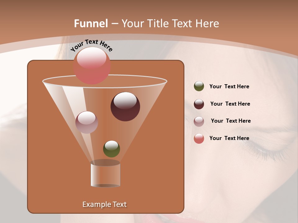 Hair Caucasian Cheek PowerPoint Template