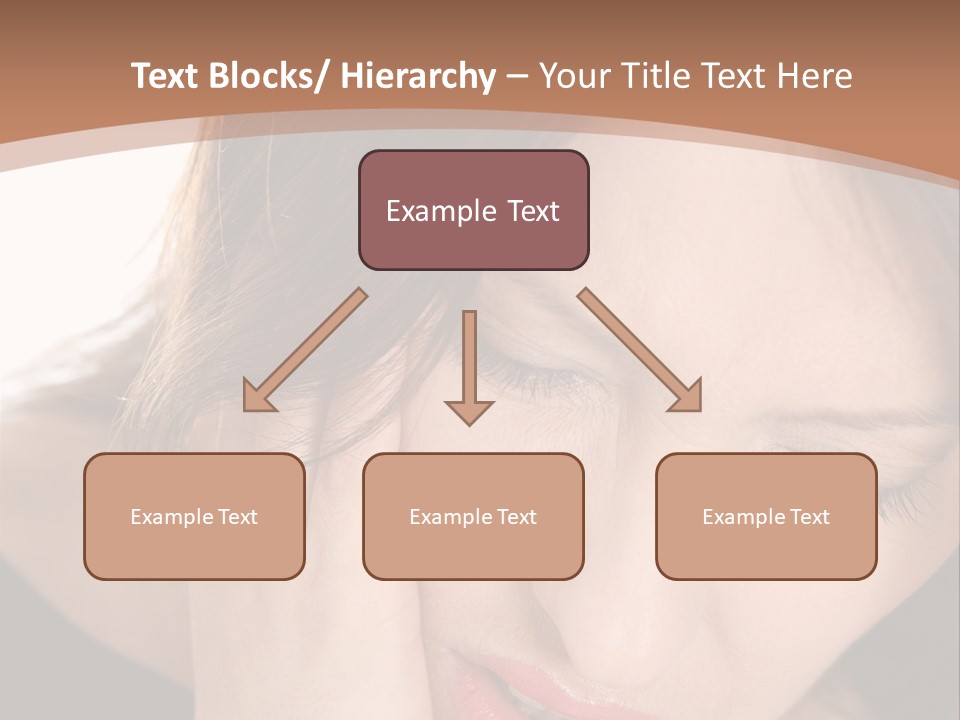 Hair Caucasian Cheek PowerPoint Template