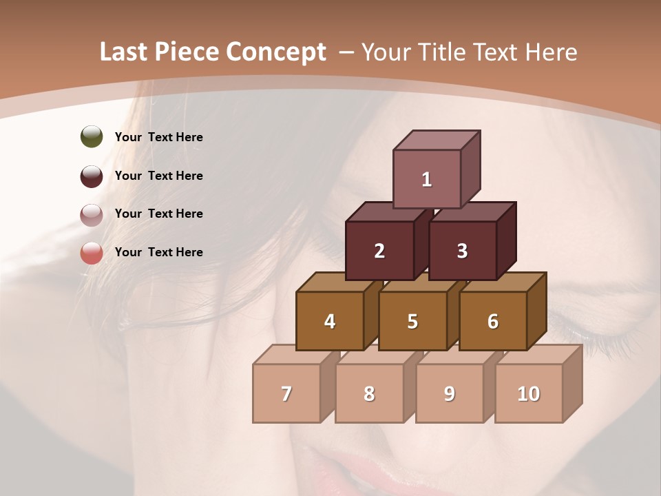 Hair Caucasian Cheek PowerPoint Template