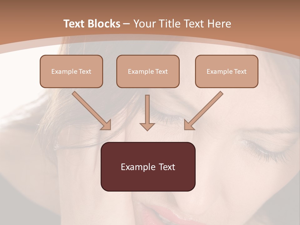 Hair Caucasian Cheek PowerPoint Template