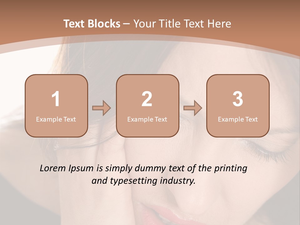 Hair Caucasian Cheek PowerPoint Template
