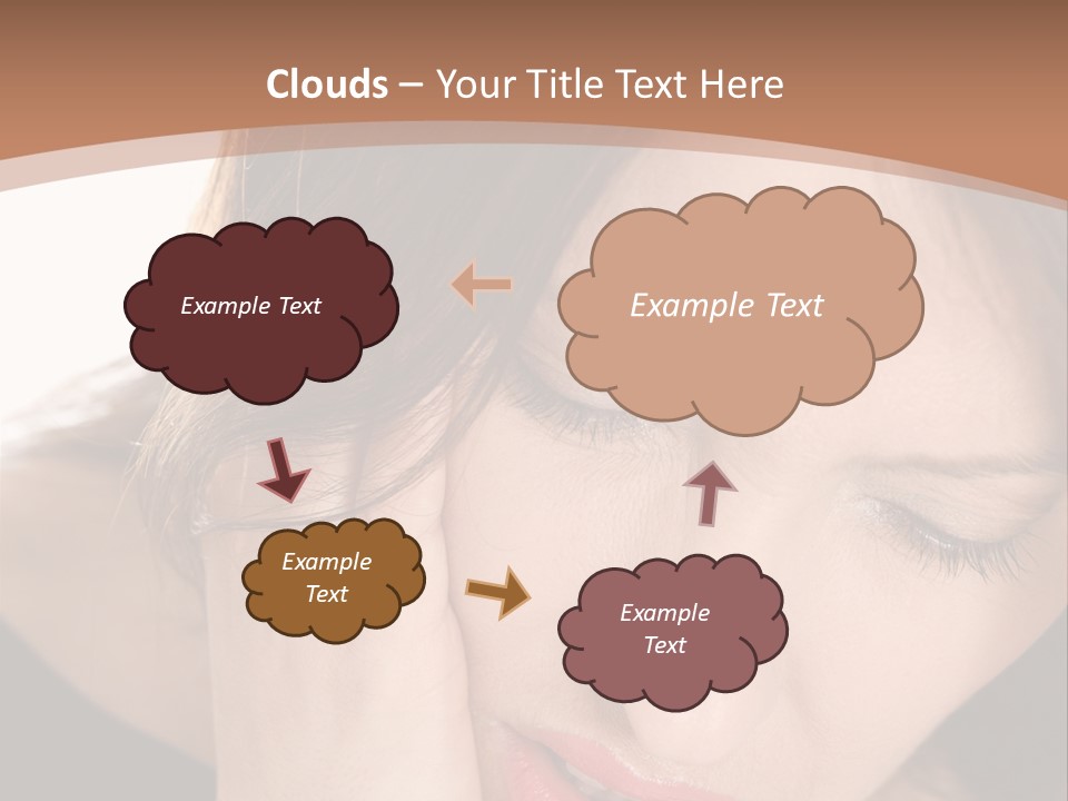 Hair Caucasian Cheek PowerPoint Template
