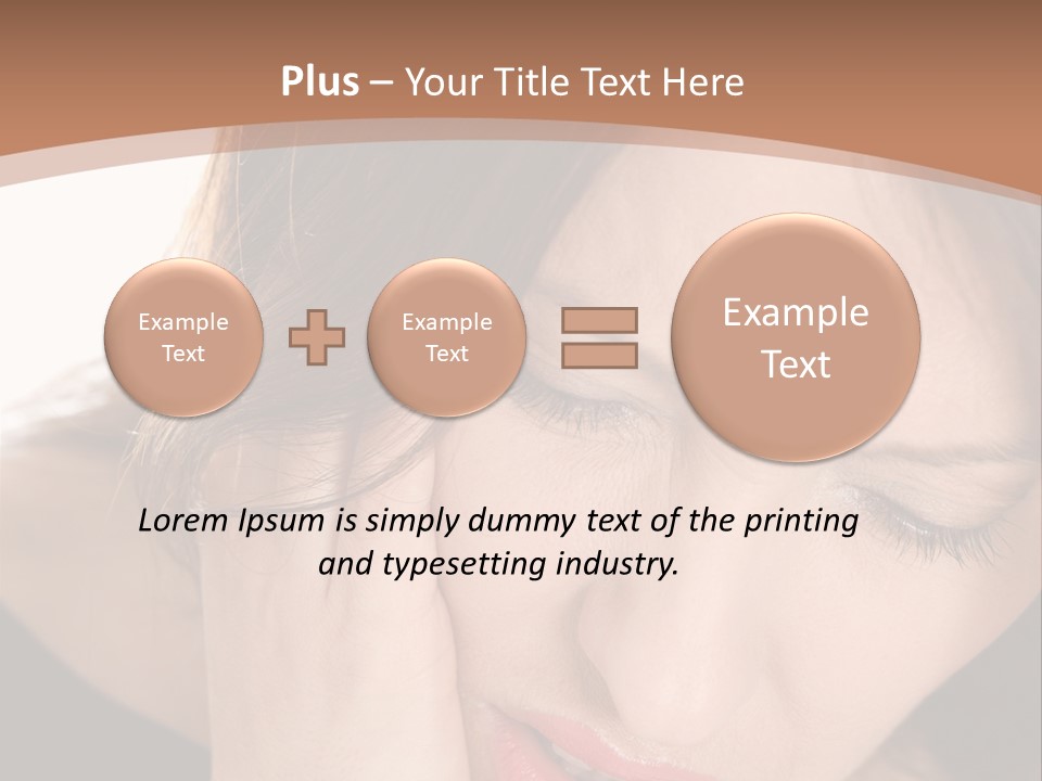 Hair Caucasian Cheek PowerPoint Template