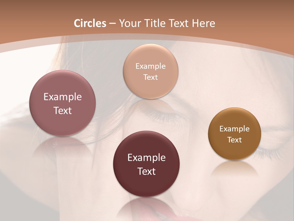 Hair Caucasian Cheek PowerPoint Template