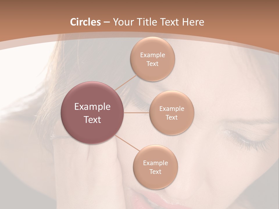 Hair Caucasian Cheek PowerPoint Template