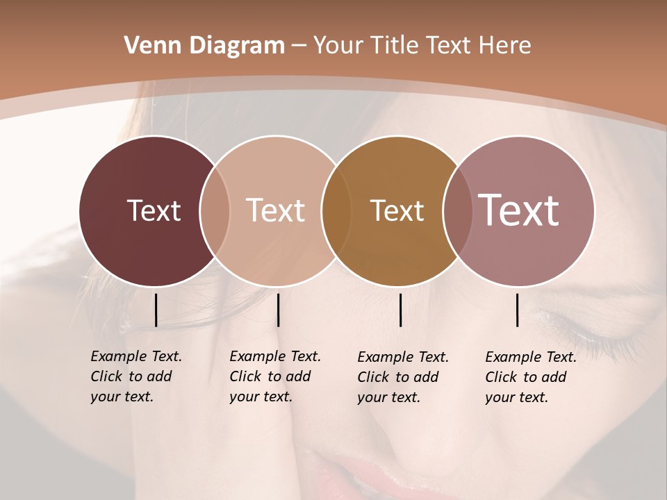 Hair Caucasian Cheek PowerPoint Template