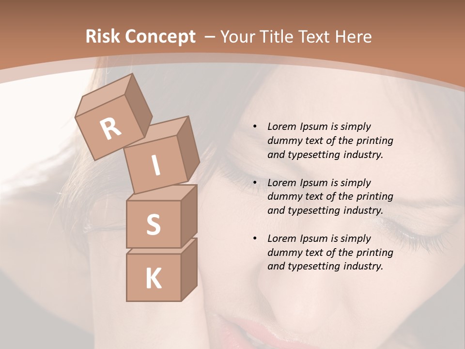 Hair Caucasian Cheek PowerPoint Template