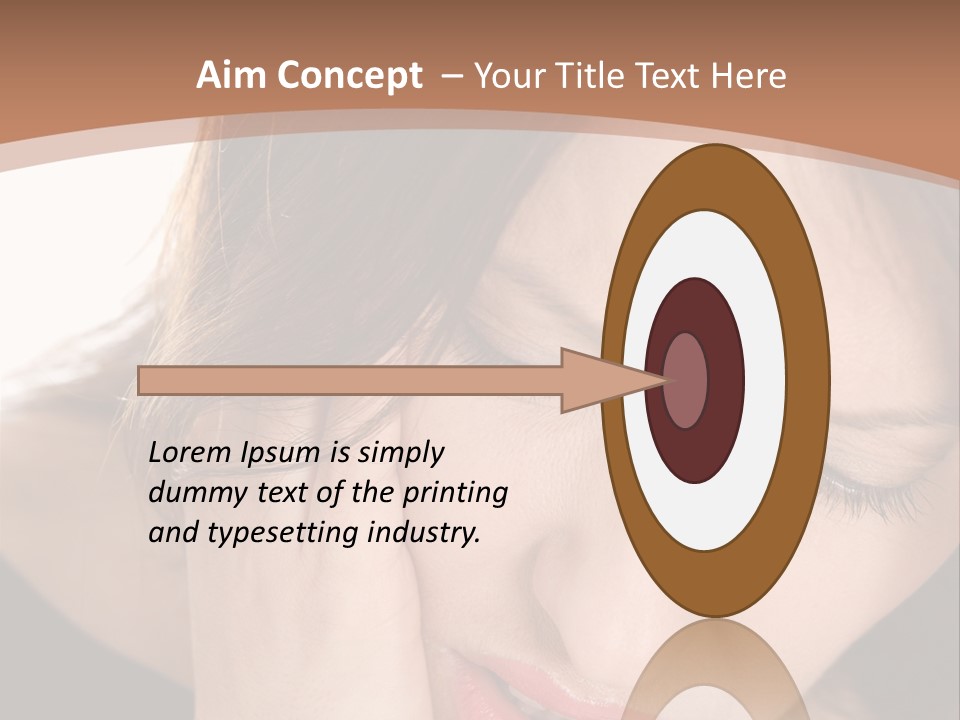Hair Caucasian Cheek PowerPoint Template