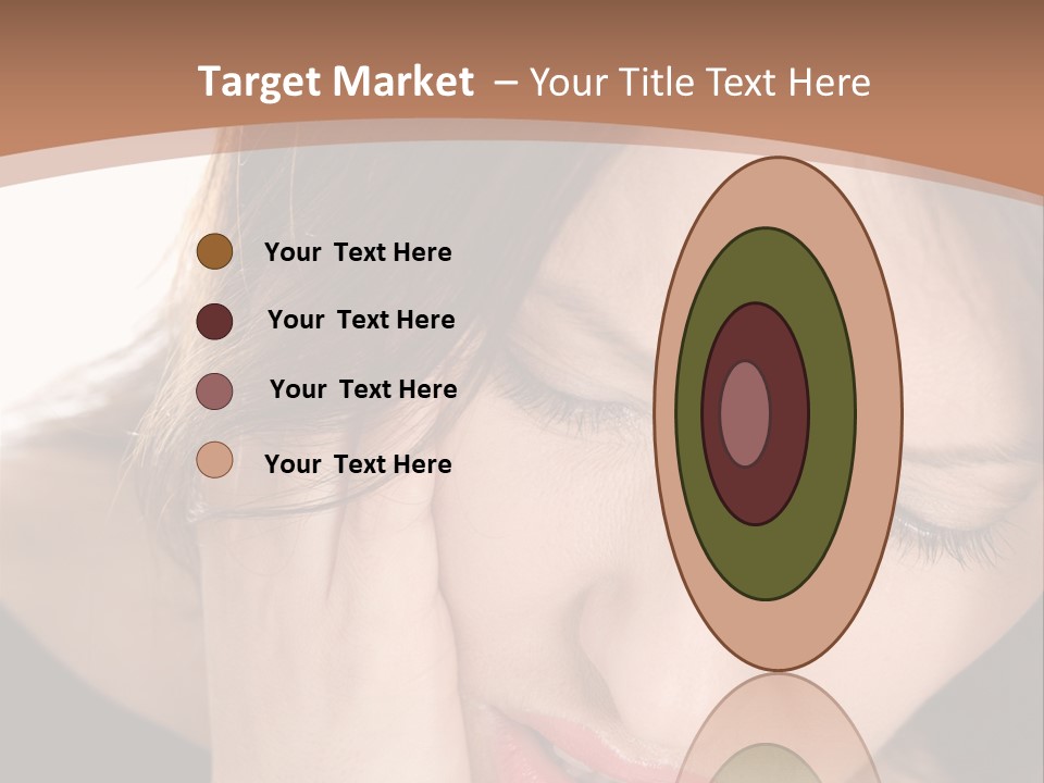 Hair Caucasian Cheek PowerPoint Template