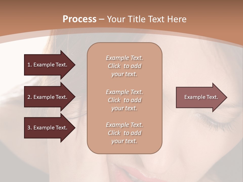 Hair Caucasian Cheek PowerPoint Template