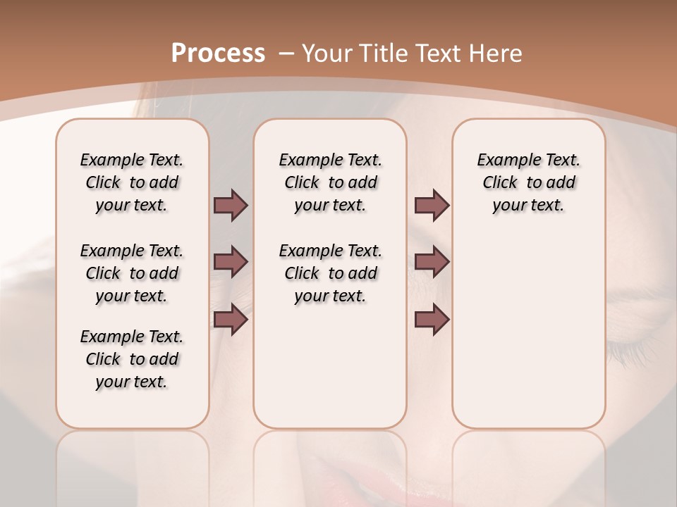 Hair Caucasian Cheek PowerPoint Template