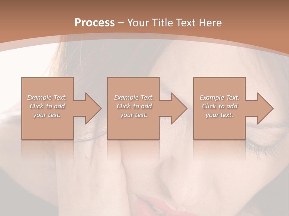 Hair Caucasian Cheek PowerPoint Template