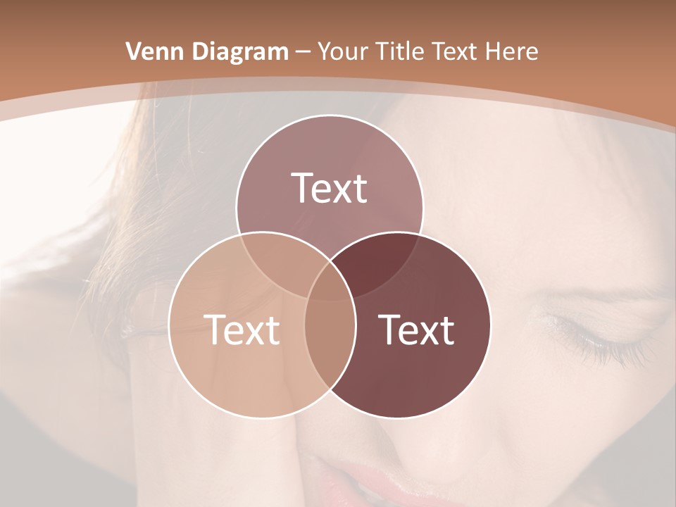 Hair Caucasian Cheek PowerPoint Template