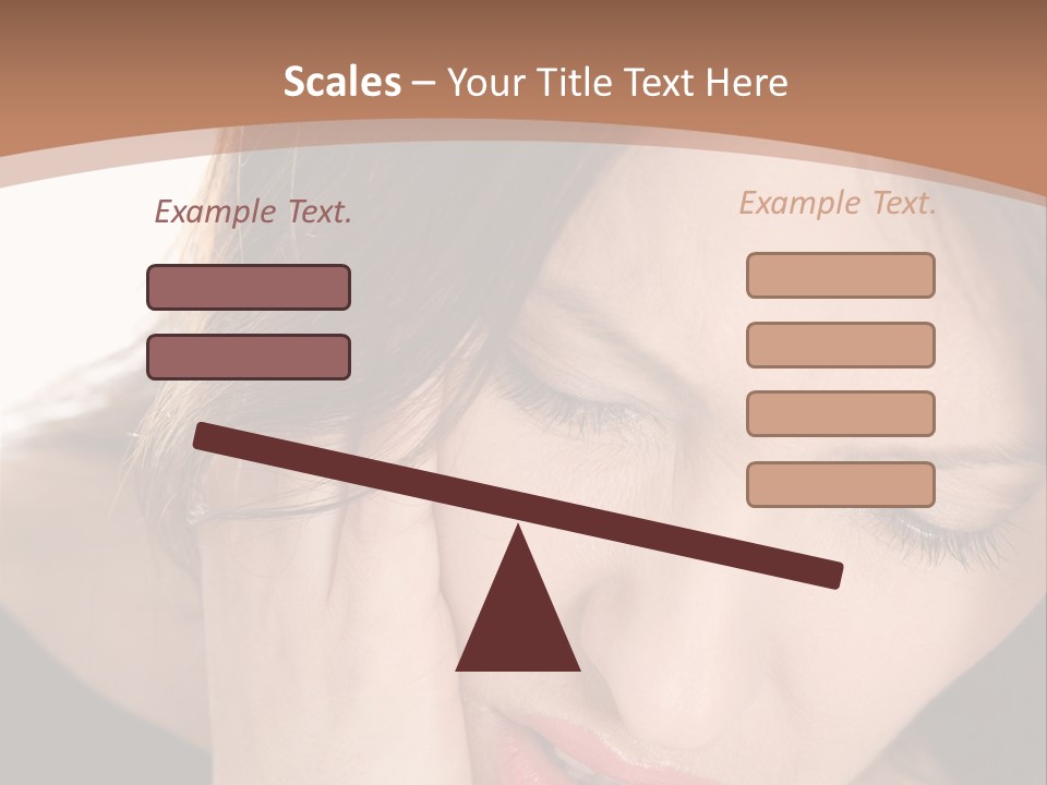 Hair Caucasian Cheek PowerPoint Template