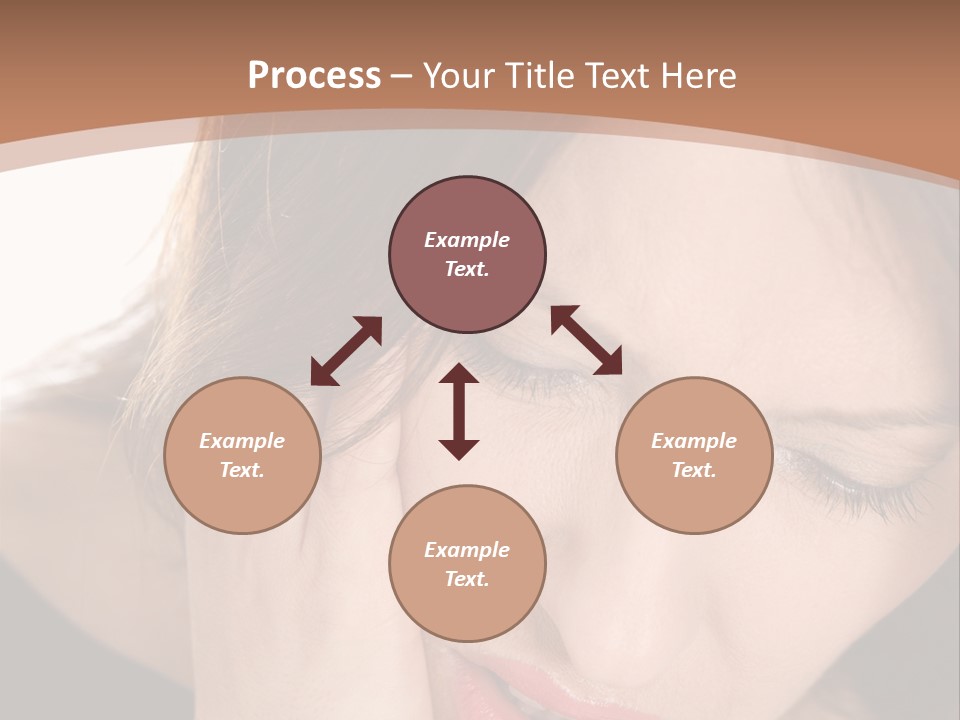 Hair Caucasian Cheek PowerPoint Template