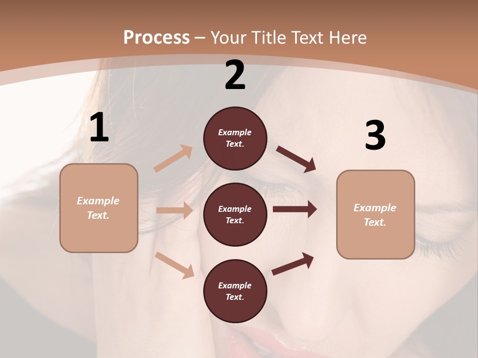 Hair Caucasian Cheek PowerPoint Template