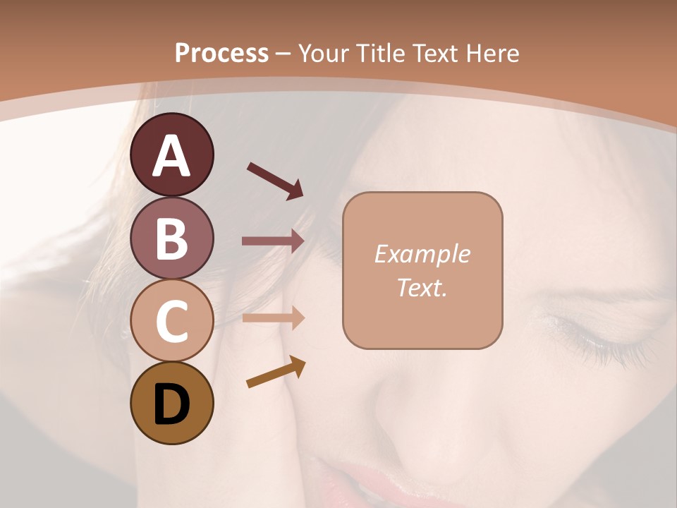 Hair Caucasian Cheek PowerPoint Template