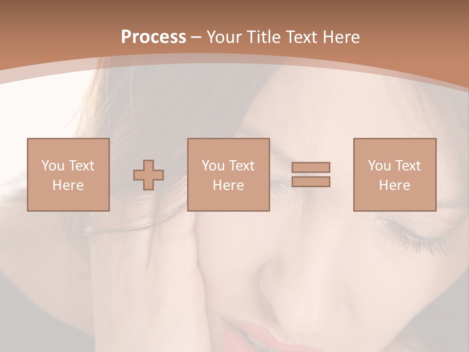 Hair Caucasian Cheek PowerPoint Template