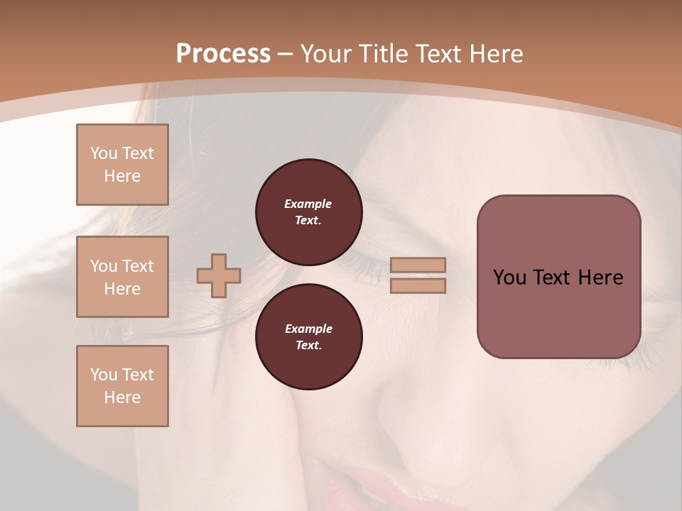 Hair Caucasian Cheek PowerPoint Template