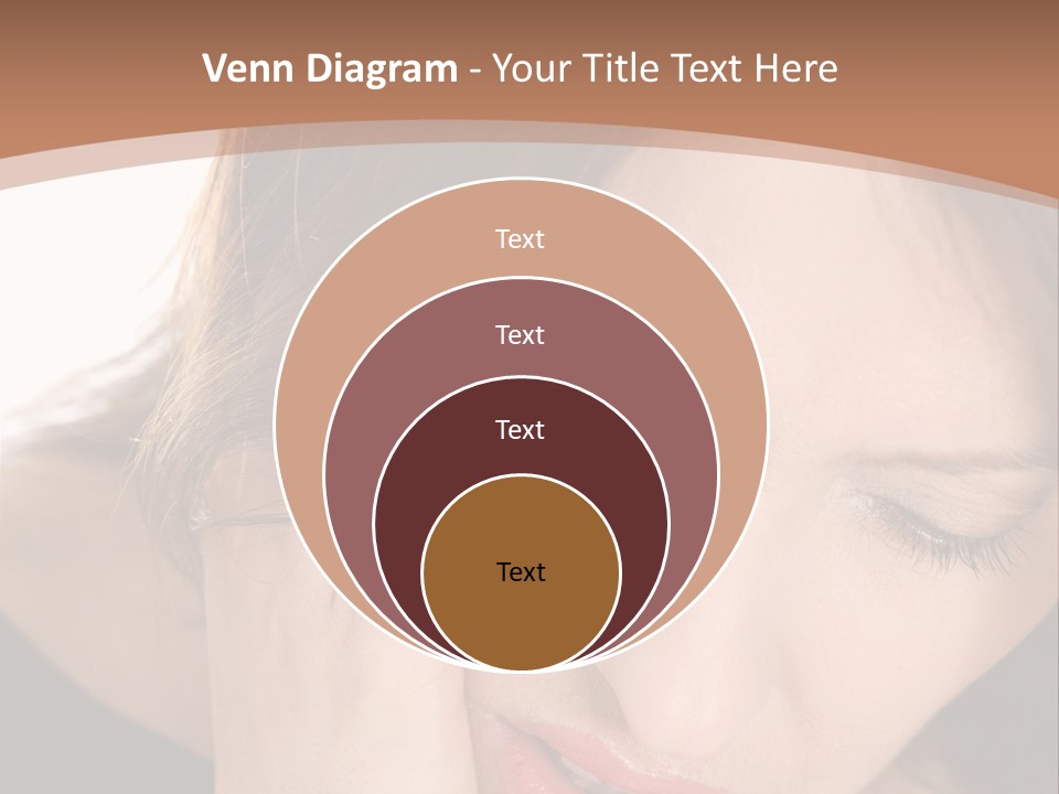 Hair Caucasian Cheek PowerPoint Template