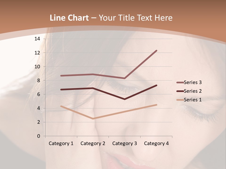 Hair Caucasian Cheek PowerPoint Template