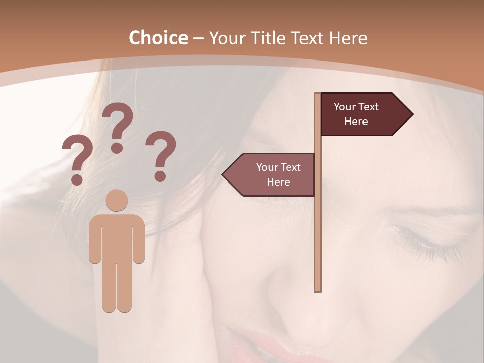 Hair Caucasian Cheek PowerPoint Template