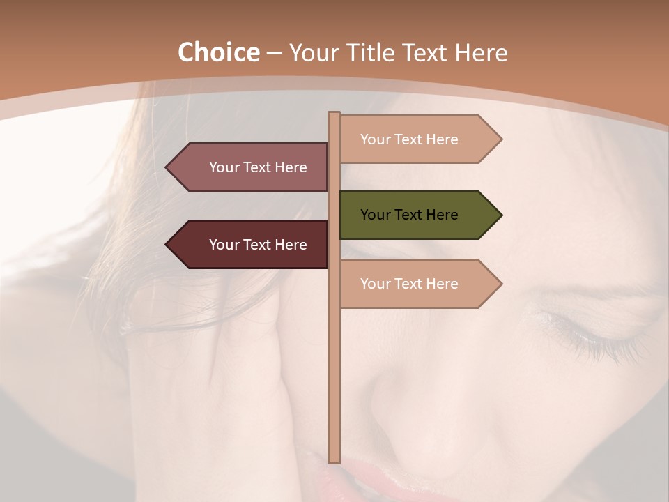 Hair Caucasian Cheek PowerPoint Template